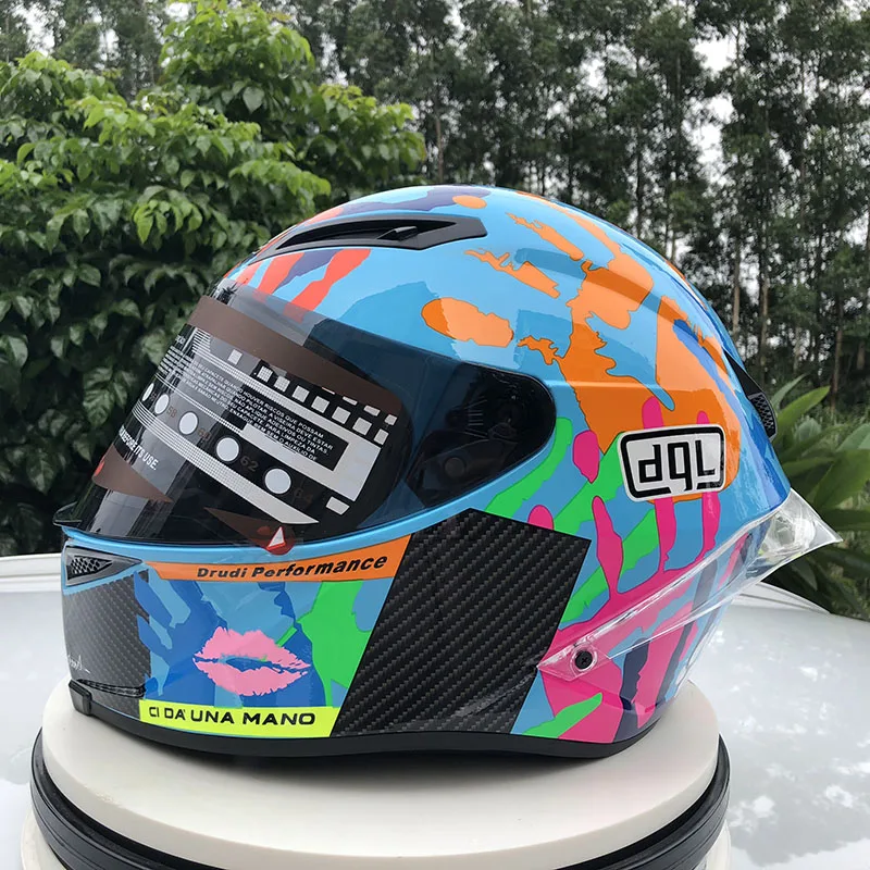 Мотоциклетный шлем Tavullia спойлер из чистого абс-материала гоночный для взрослых