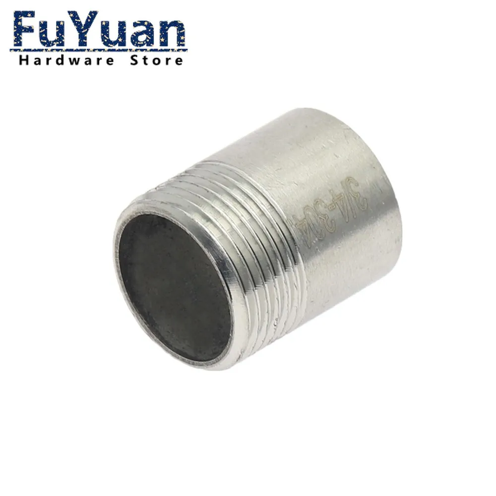 

1pcs SS 304 Stainless Steel Fittings 1/4" 3/8" 1/2" 3/4" 1" 1-1/4" 1-1/2" 2" Male Threaded Water connection Adapter