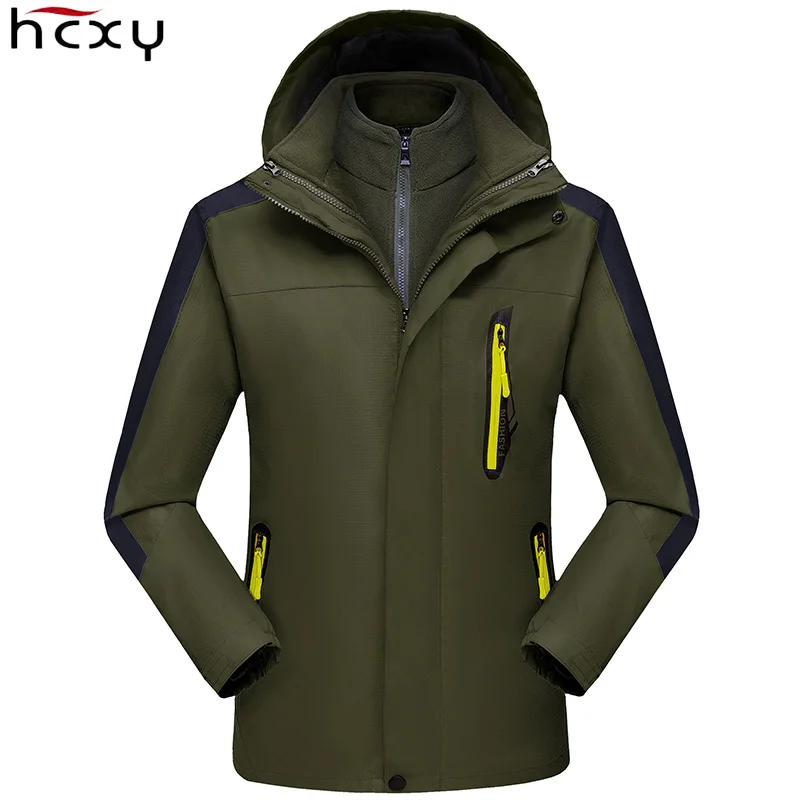 HCXY 2019 Мужская техническая куртка пальто с капюшоном парная парка зимняя одежда