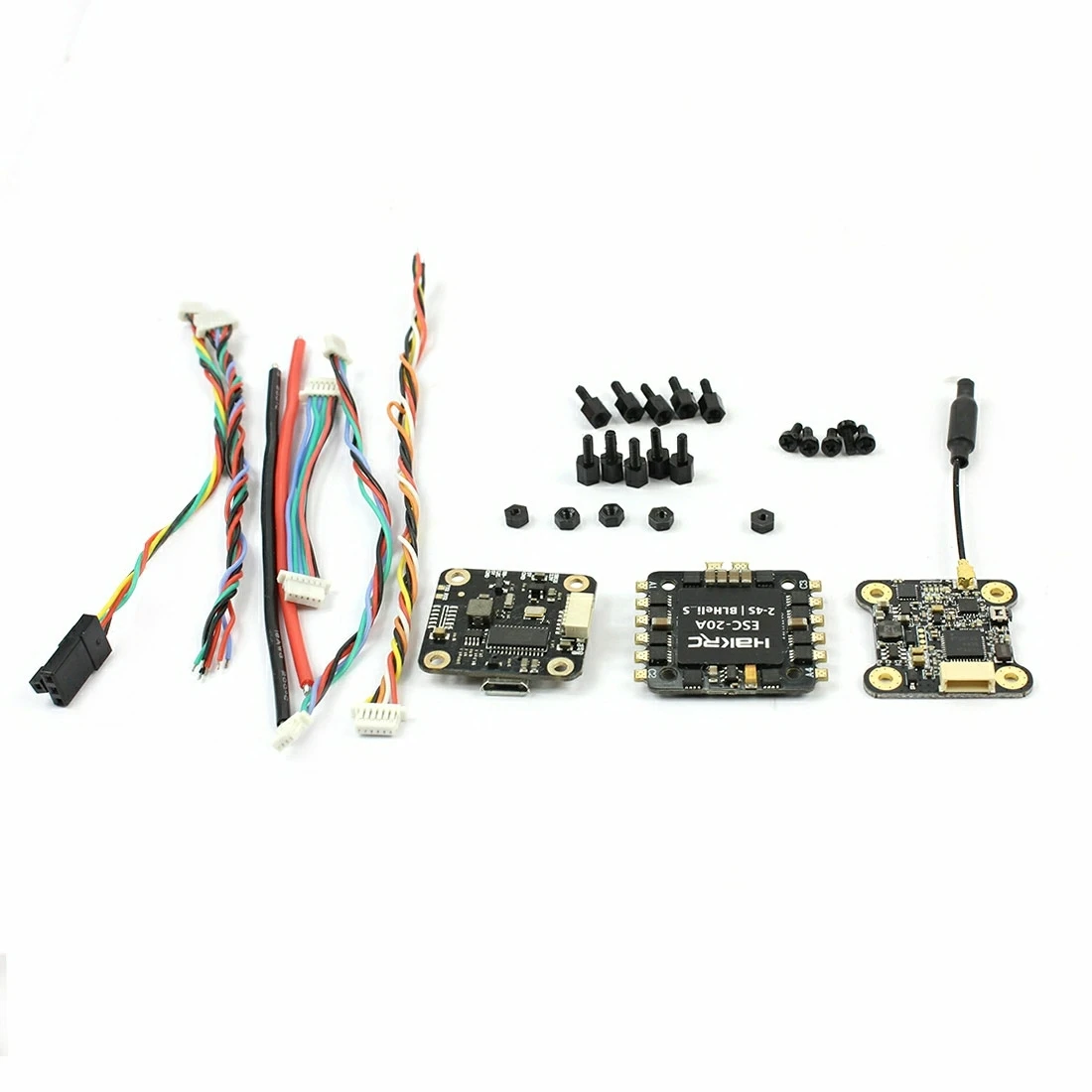 mini f4 20A VTX HAKRC мини F4 Flytower/F3 Контроллер полета AIO OSD BEC и 4в1 20A 15A BLheli_S ESC 2-4S 200 мВт VTX для радиоуправляемого дрона DIY 16% OFF - Цвет: mini f4 20A VTX