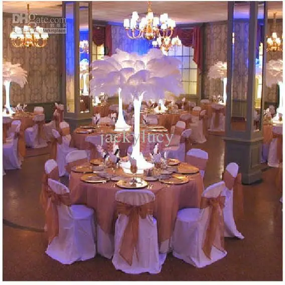 

Natural White Ostrich Feathers Plume Centerpiece for Wedding Party Table Decoration Free Shipping (Many Sizes for You To Choose)