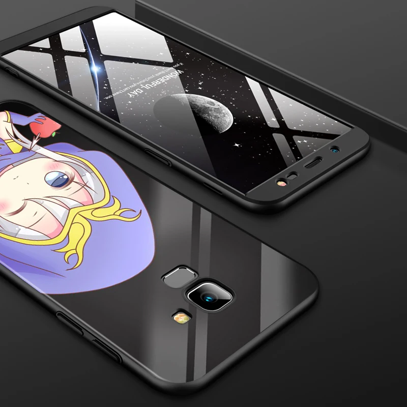 Cartoon beauty for Samsung Galaxy j8 j7 j6 j5 j4 j3 j2 Core Prime Star Duo Plus 2018 2017 2016 Black Phone Case
