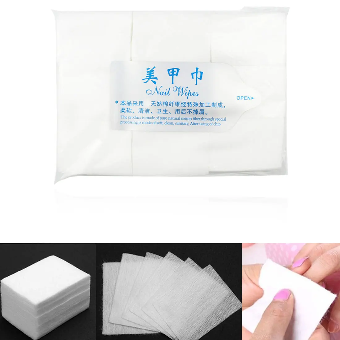 

630 шт., безворсовые салфетки для снятия лака для ногтей