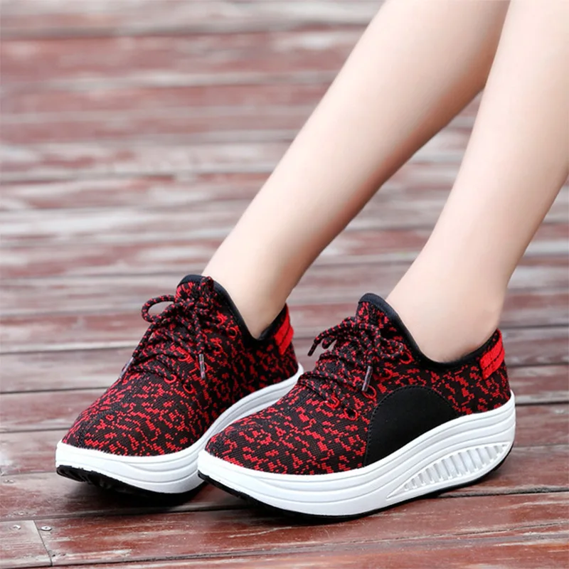 Женские кроссовки увеличивающие рост весна шнуровка повседневная женская обувь