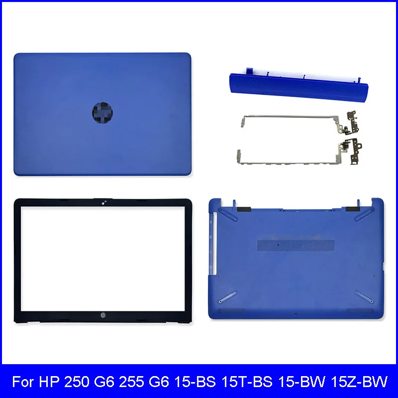 

Новинка, задняя крышка для ноутбука HP 250 G6 255 G6 15-BS 15T-BS 15-BW 15Z-BW Series, передняя панель, нижние петли, 924895-001, синяя