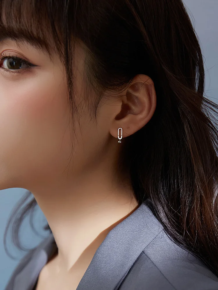 925 пробы серебряные серьги новые простые ухо пряжка для творчества 2020 новый тренд