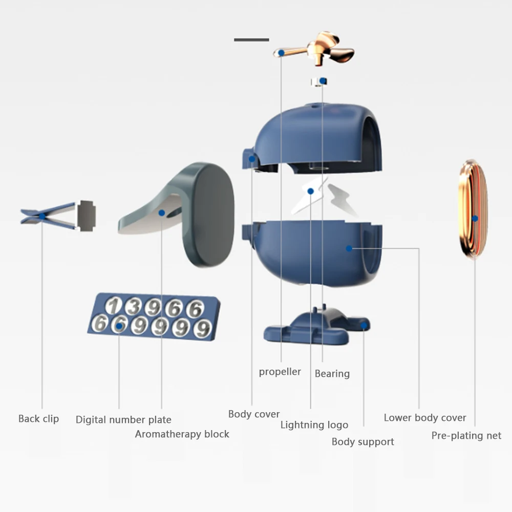 Освежитель воздуха для автомобиля 1 шт. мини вентилятор милой леди авто на