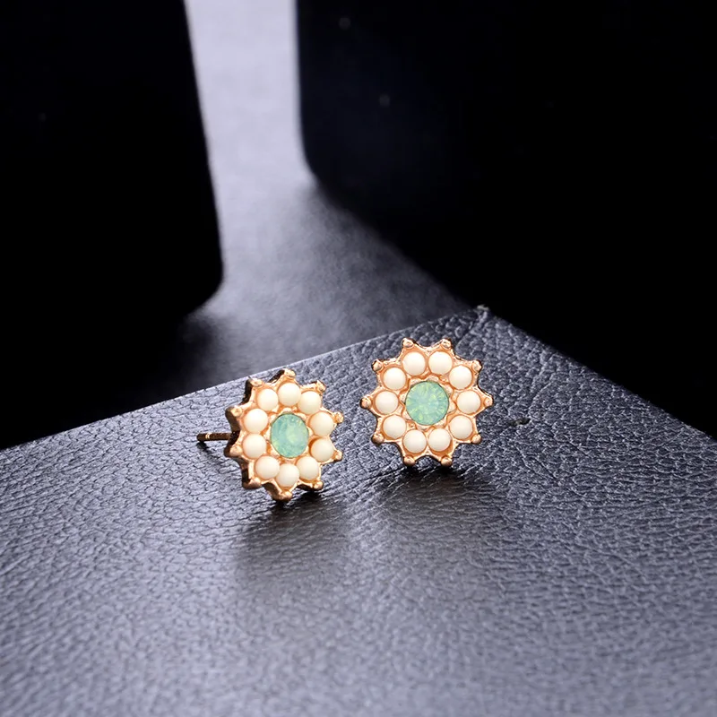 Sindlan 6 пар роскошный корейский Кристалл жемчужные серьги-гвоздики набор