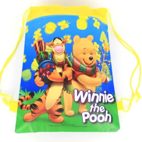 Winnie-drawingbag1 1 шт./лот Дисней замороженные MIinnie Микки Маус София украшение для торта на день рождения на тему "Лошадки карусели" Детская сумка на подарок обувь сумки школьный портативный рюкзак - Цвет: Winnie-drawingbag1