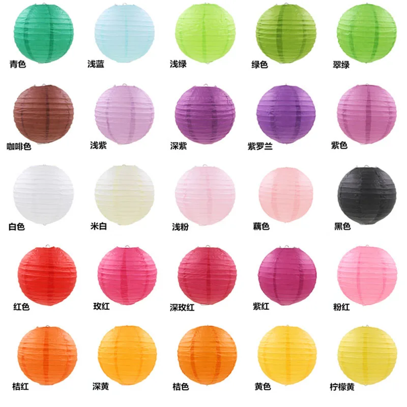 Китайские Новогодние украшения белый бумажный фонарь свадебное украшение День