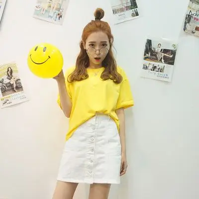 

Summer 2020 short sleeve t shirt Women blue Top Garment