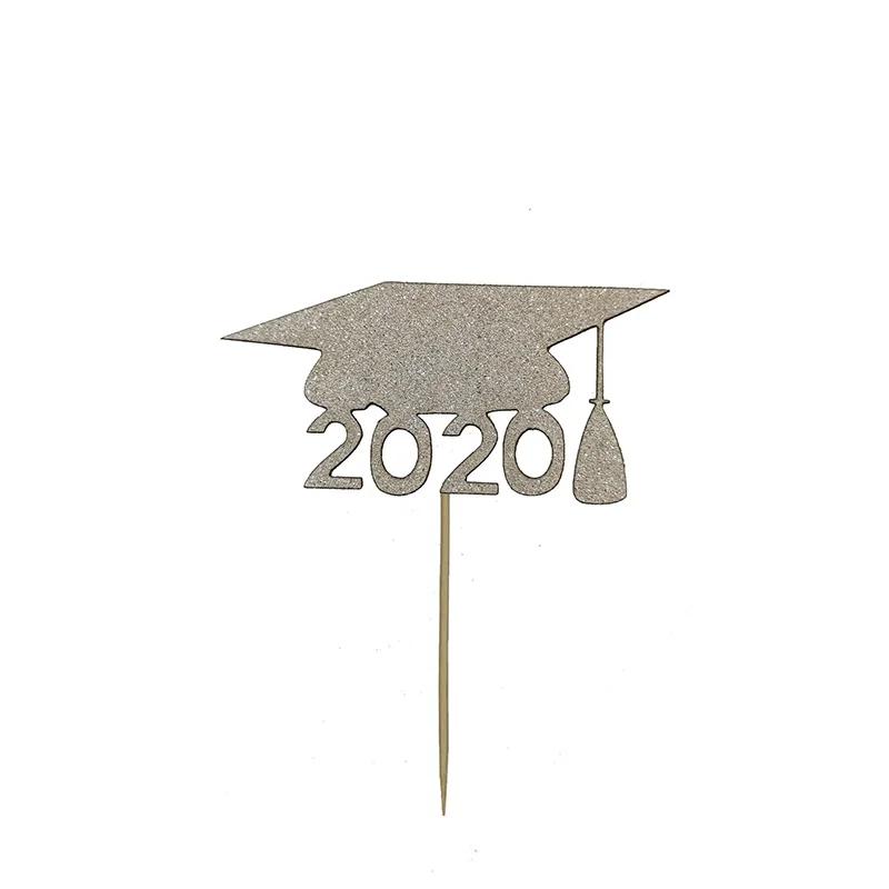 10 шт./лот 2020 Топпер для торта с поздравлением выпускной кекс колледжа выпускные