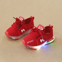 children sports shoes lights shinning spring autumn baby shoes mesh breathable children shoes children boys girls mesh shoes