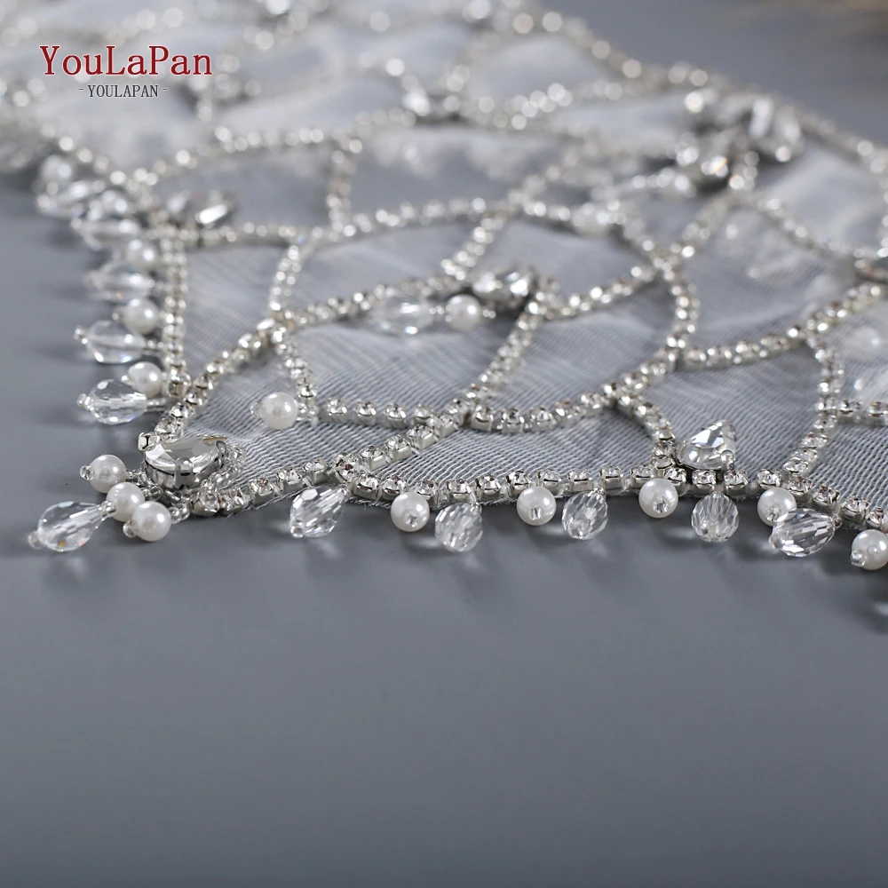 

YouLaPan G14 Wedding Bolero luxury Short Beading Applique Crystal Wedding Wrap Jacket for Evening Prom Fashion Women Accessories