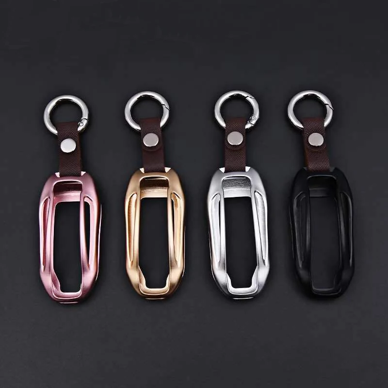 Алюминий брелок для автомобильных ключей чехол крышка оболочки дистанционного