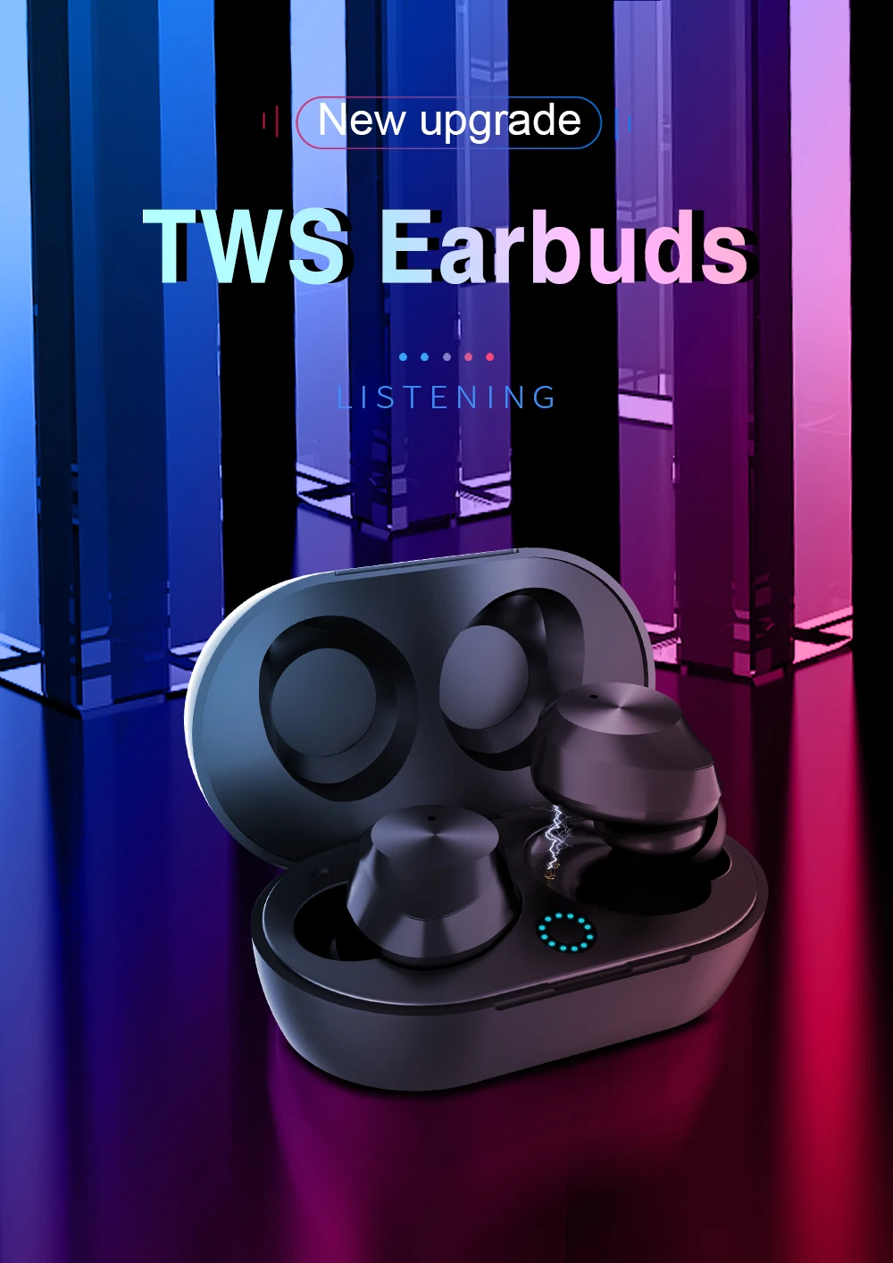 HIFI Bluetooth наушники мини беспроводные сенсорная гарнитура с зарядным устройством