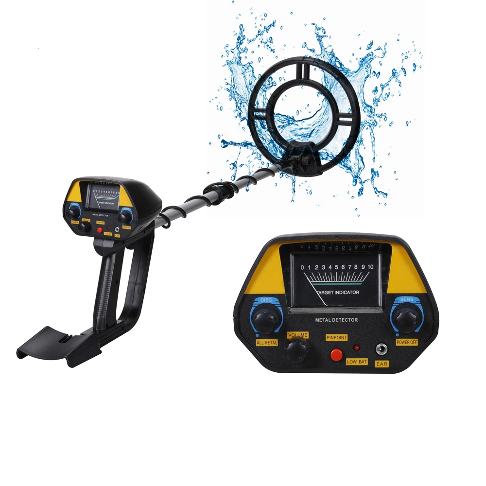 

High Sensitivity Underground Metal Detector MD940 Gold Detecting Tool Treasure Finder with 9.7" Waterproof Search Coil Pinpoint