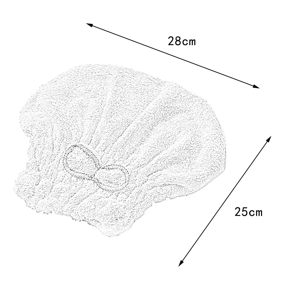 2020 милый дизайн бантик Твердые волосы тюрбан шапка для быстрой сушки волос