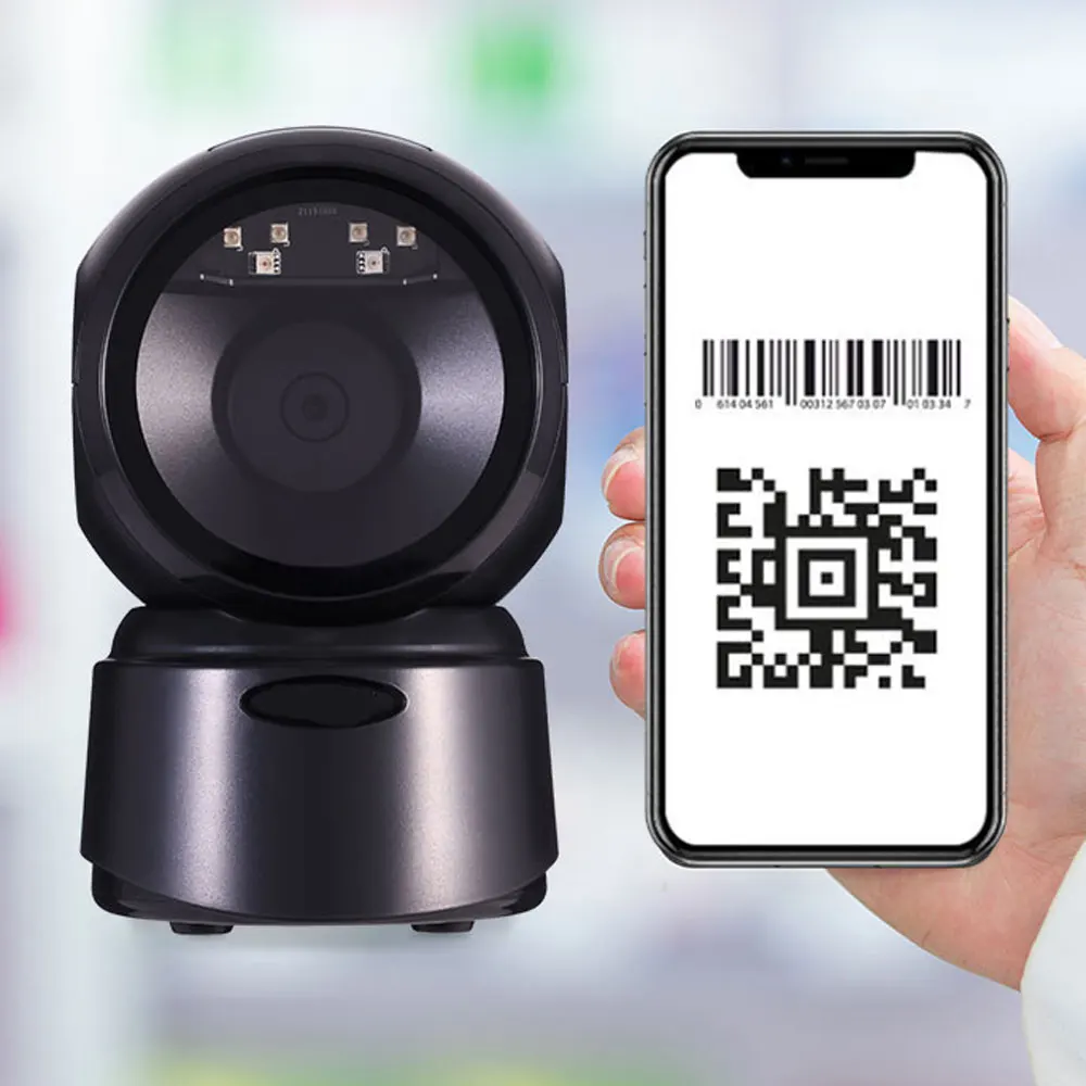 2D сканер штрих-кода изображение Φ 1D считыватель QR-кода настольный USB