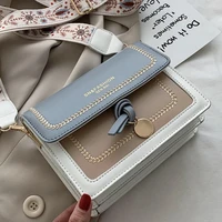 new luxury brand design panelled flap bag pu leather shoulder bags for women all seasons purses handbags fashion crossbody bag