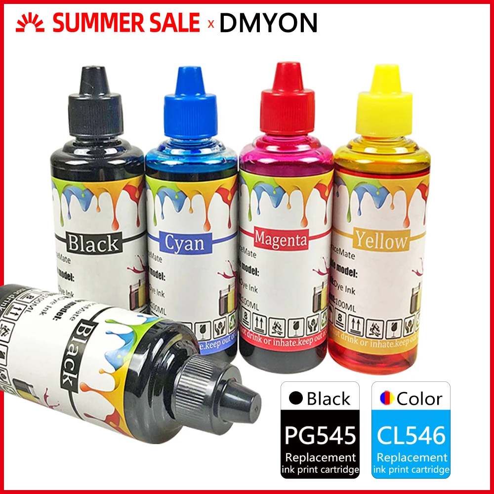 DMYON PG545 CL546 принтер чернила заправка бутылки чернил Замена для Canon Pixma MG2950 MG2550 MG2500