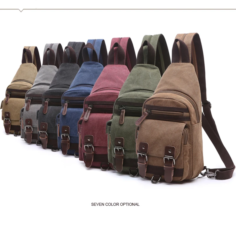 

WANFUBAO Lady Shoulder Messenger Bag for women 2020 design Chest Bag Canvas Crossbody Bolso Short Trip Male Travel Pack