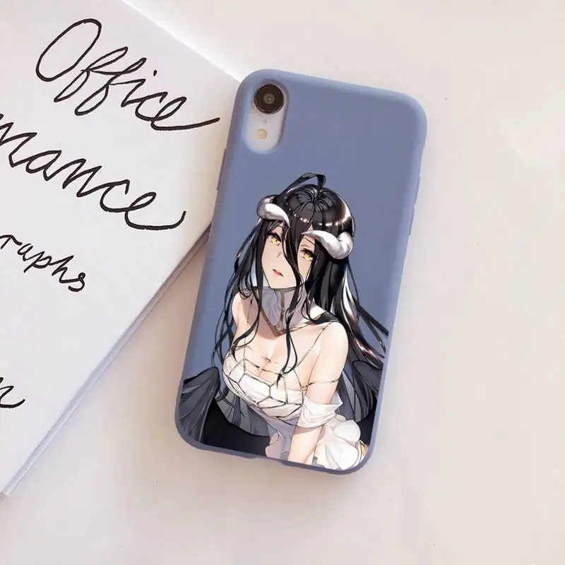 

Anime Overlord Albedo Phone Case for iphone 13 11 12 mini pro max 7 8 plus 6 6s x xs max xr shell