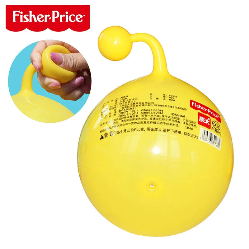 Fisher Price детские игрушечные мячи тренировочный мяч резиновый попрыгунчик ручной