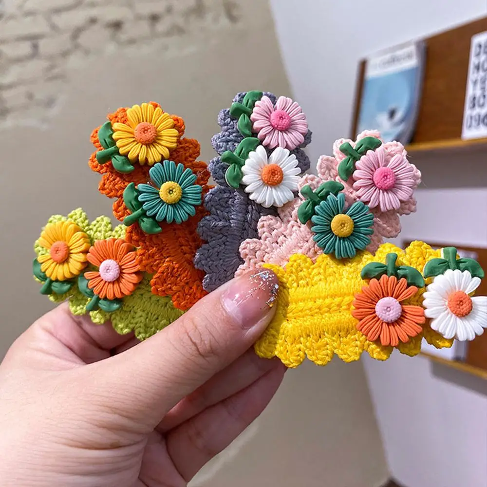 1 шт. милые шерстяные вязанные заколки для волос ручной работы с маленькими