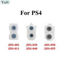 yuxi for ps4 controller jds 001 011 020 030 040 jdm 050 055 conductive silicone rubber pads for ps4 l2 r2 buttons