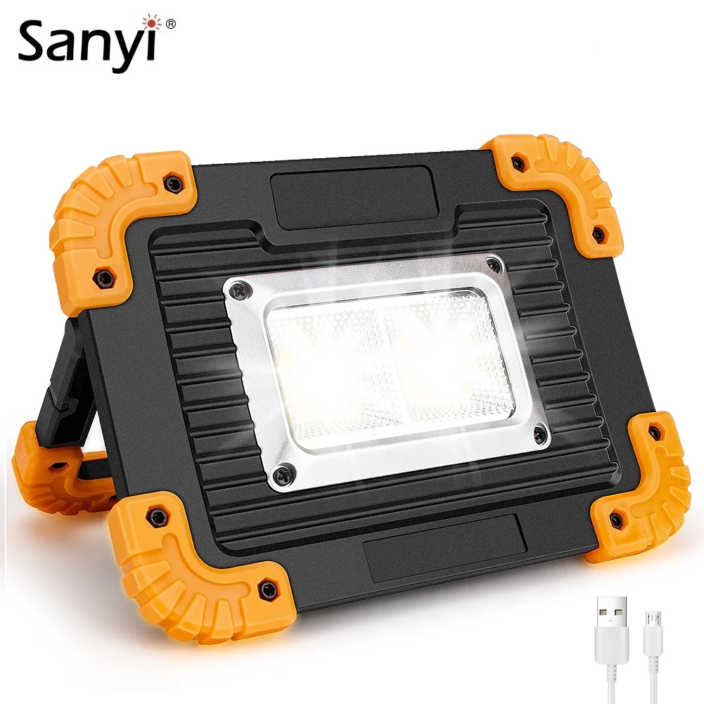 10 Вт 2 * COB + светодиодный портативный прожектор рабочий светильник USB