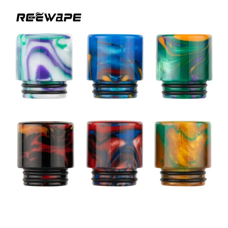 

6 In 1 Drip Nozzle Set Resin Drip Tip For Most 810 Tank & UFORCE T2 Tank E-cig Vape Accessory Drip Tip For Drag 2/ Luxe Kit