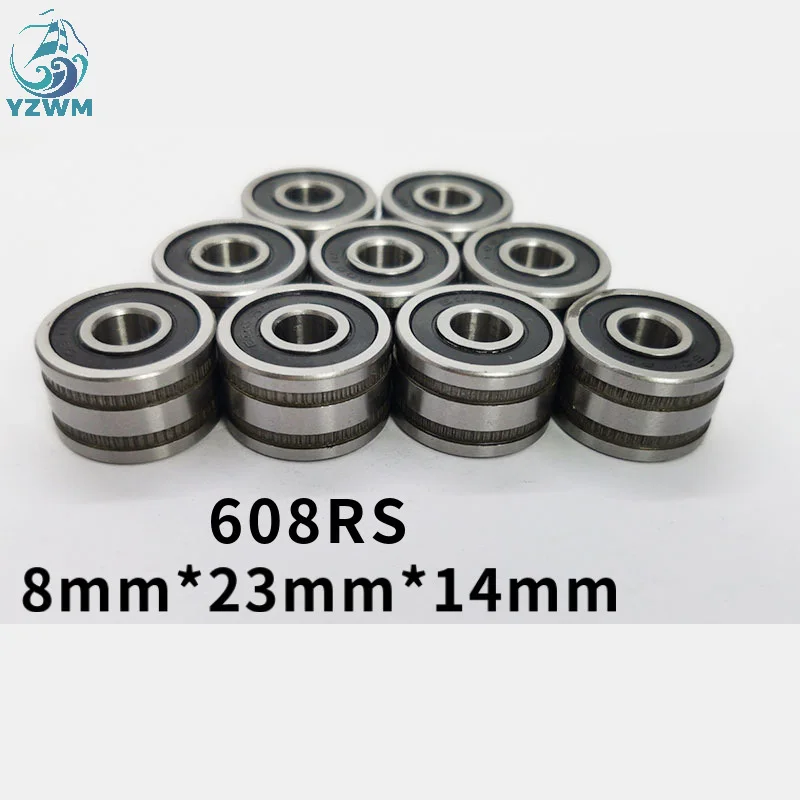 Миниатюрный радиальный шариковый подшипник YZWM нестандартный B8-23d Размер 8*23*14