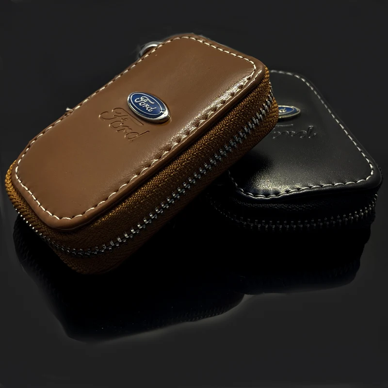 Кожаный 3D чехол для автомобильного брелка ключей Ford Fiesta Focus 2 mk3 3 4 mk8 Mondeo Ecosport Kuga