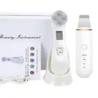 Светодиодный фототерапевтический массажер для лица и ультразвуковой скребок для кожи, Электрический Очиститель пор, средство для удаления черных точек, набор для ухода за лицом