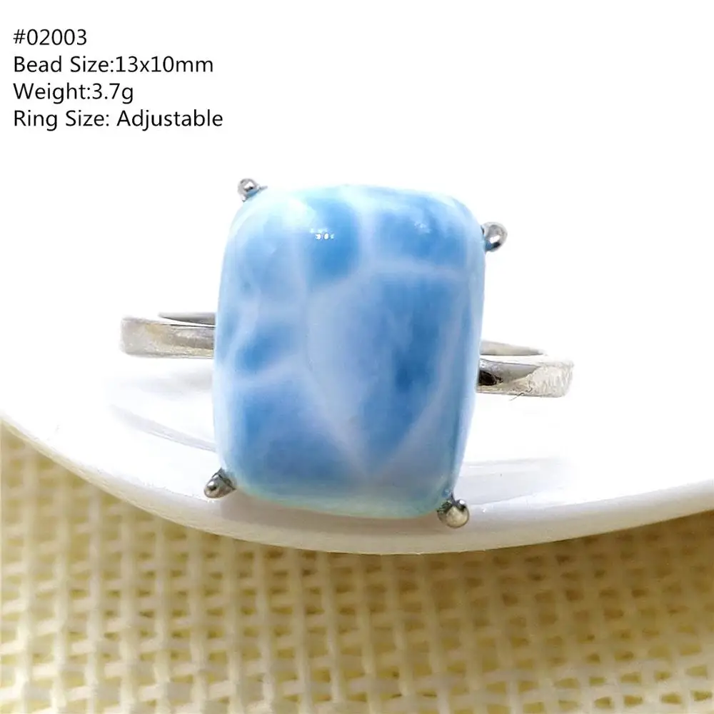 Мужское и женское кольцо с камнем AAAAAA регулируемый размер из натурального синего