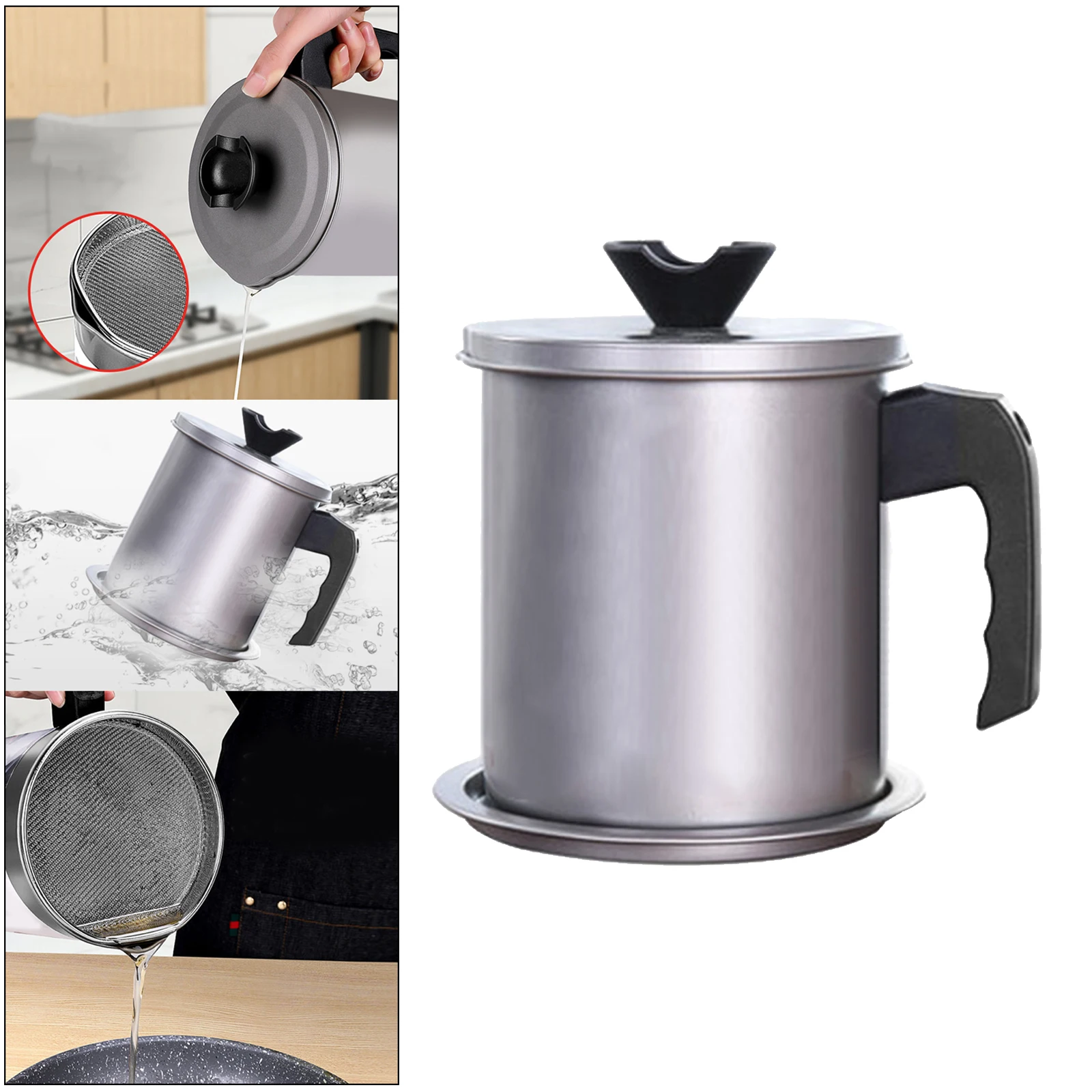 

Контейнер для смазки из нержавеющей стали, 2 л, с сетчатым фильтром