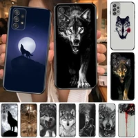 animal wolf wolf totem phone case hull for samsung galaxy a70 a50 a51 a71 a52 a40 a30 a31 a90 a20e 5g a20s black shell art cell
