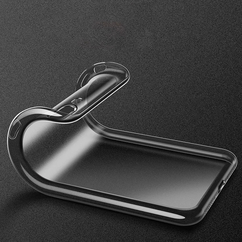 Чехол для iphone 13 12 11 Pro X XR XS Max мягкий силиконовый прозрачный чехол-бампер 6 6S 7 8 Plus SE
