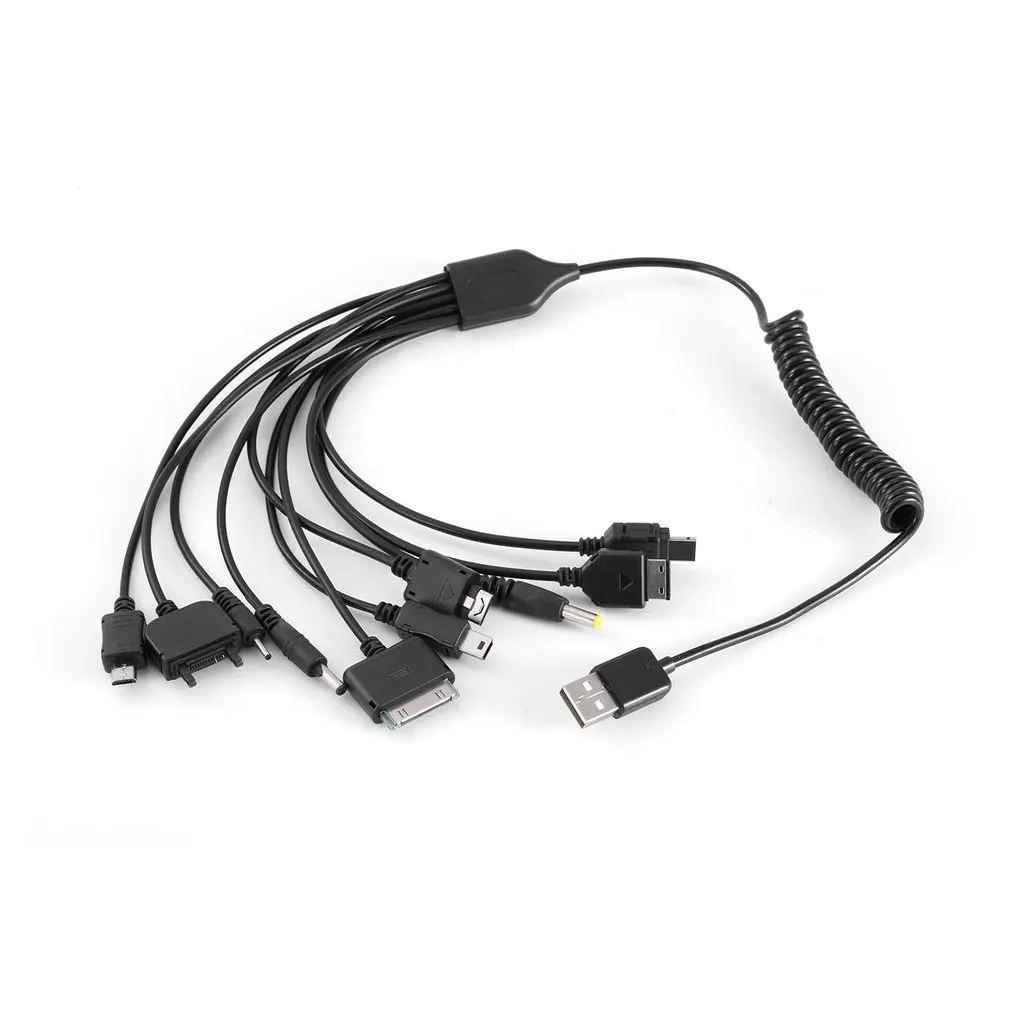 10 в 1 Универсальный Портативный Легкий Многофункциональный USB зарядный кабель