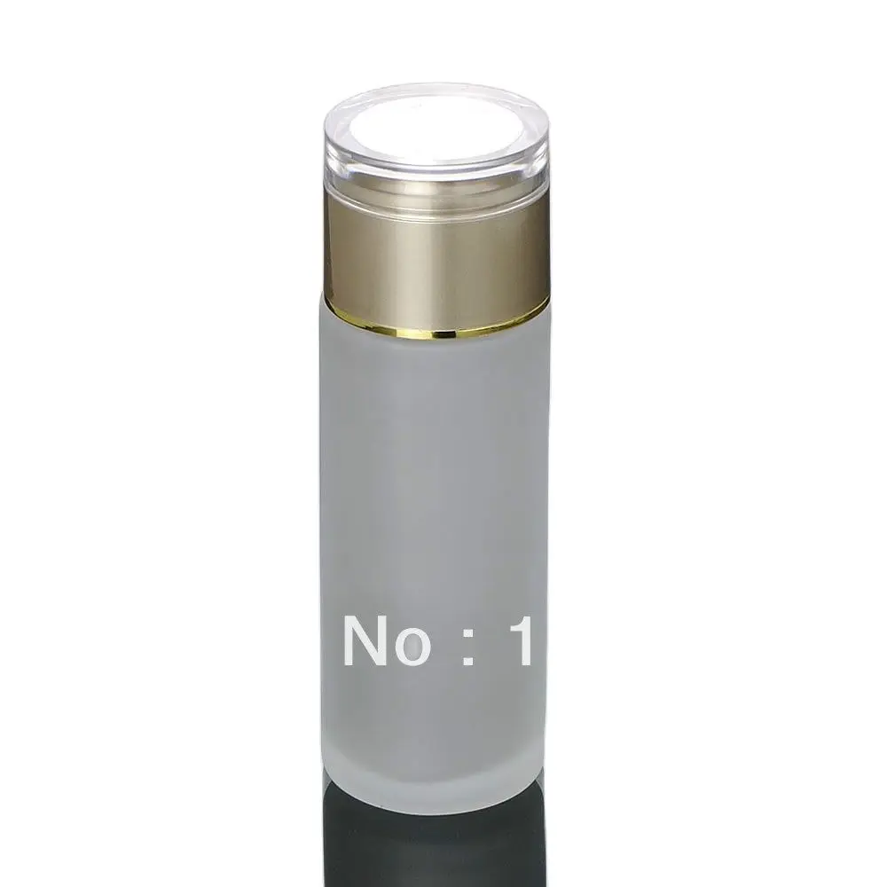 

120 мл матовая стеклянная бутылка с золотой крышкой