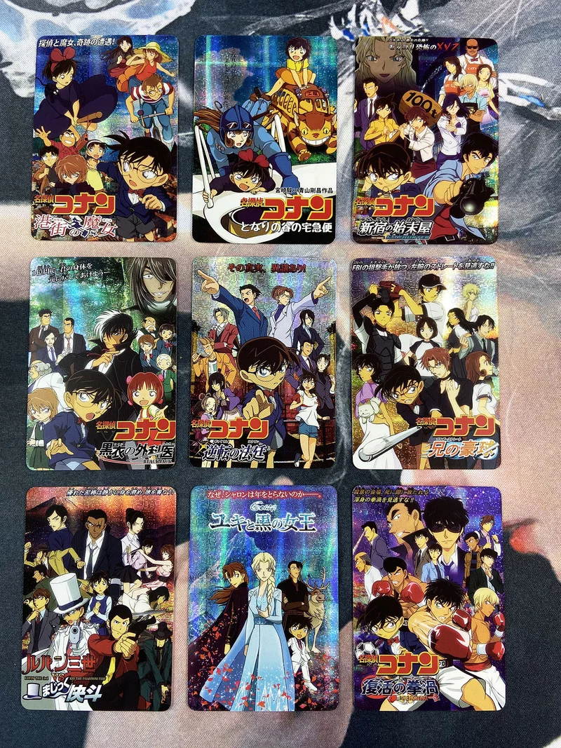 9 шт./компл. чехол Детектив Конан Закрытая большая драка связующая карта Игрушки