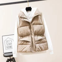 winter womens parkas cotton padded coats vest fashion thick down cotton jacket bread clothes female warm portable outwear