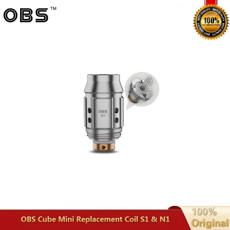 5 шт./лот оригинал OBS Cube мини сменная катушка для вейпа S1 сетчатый сердечник 0.6ohm N1