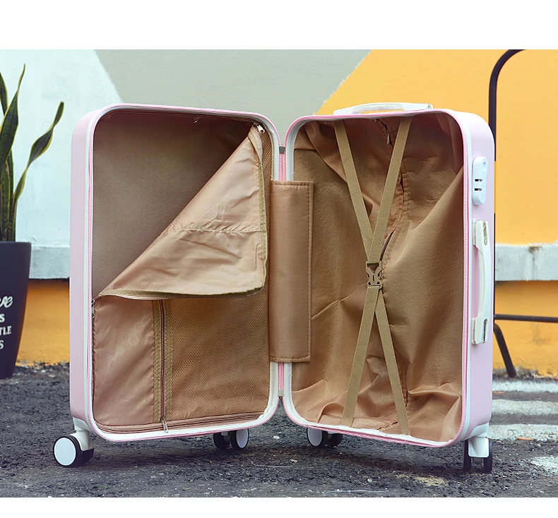 2" 22" 2" 26" дюймов модный чемодан на колесах и дорожные сумки valise cabine valiz koffer чемодан maletas сумка на колесах