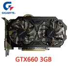 Графическая карта GIGABYTE GTX 660, 3 ГБ, 4096 бит, GDDR5, GTX660, N660, видеокарты 2160 x Geforce, GV-N660OC-3GD 2 Гб, Hdmi, Dvi карты, бу