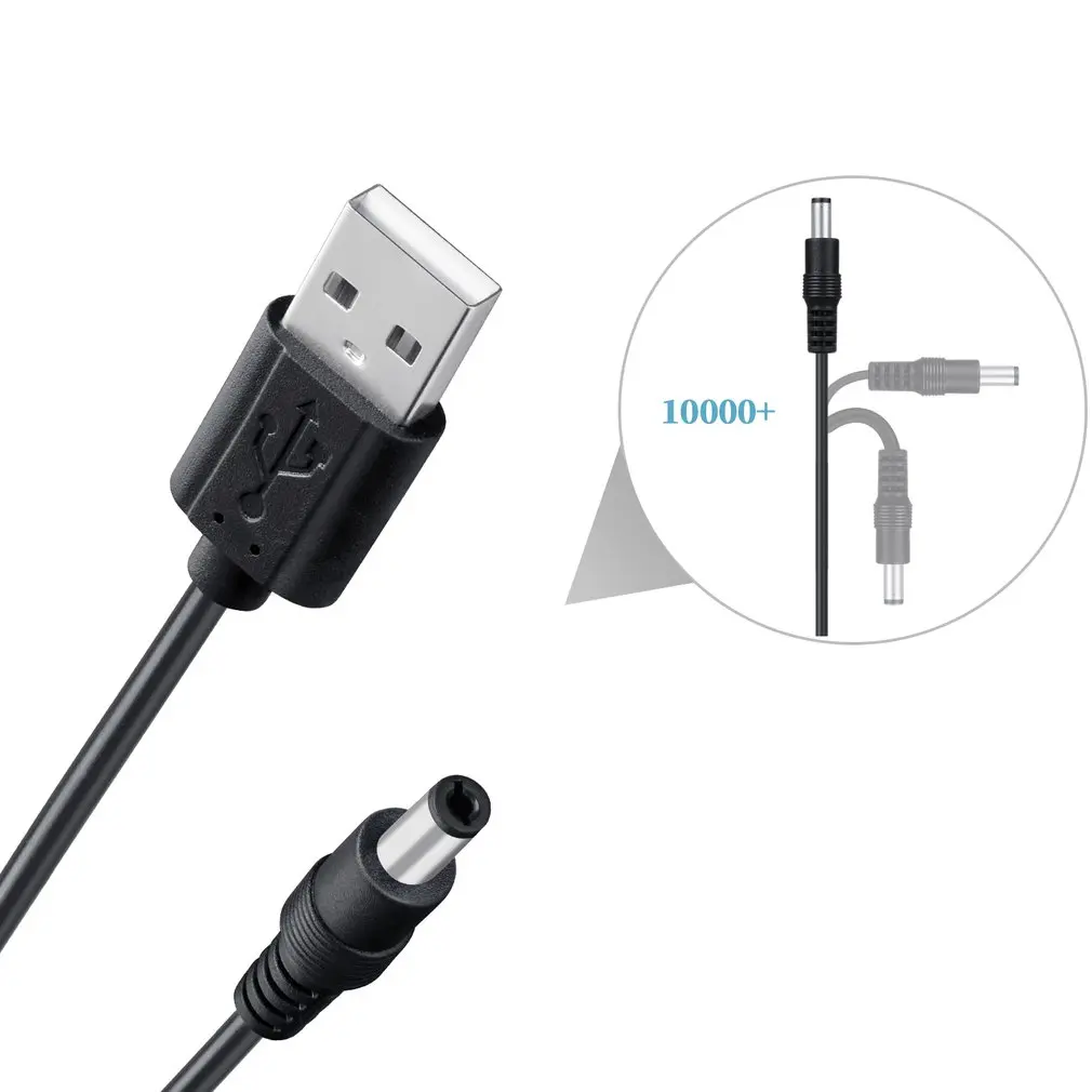 

DC Charging Power Cord USB To 5521 Multifunctional DC Interchangeable Plug Male 8-in-1 Charging Cable