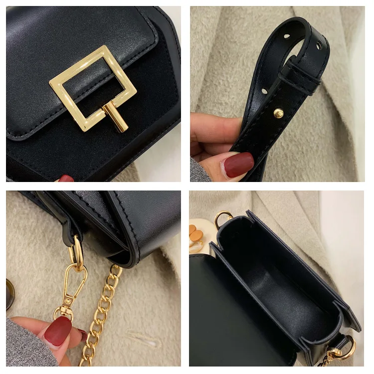 Маленькая сумка с клапаном для женщин 2020 Кожаная мини женская через плечо