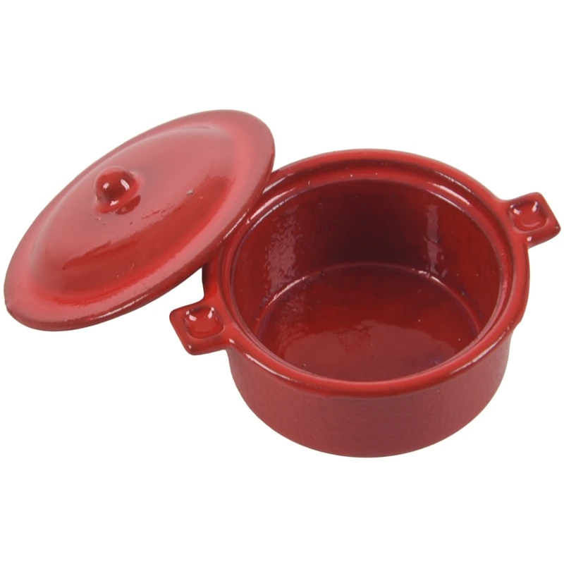 Кукольный домик миниатюрная кухонная утварь посуда кастрюля блюдо для тушения