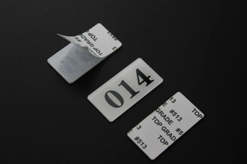 Клейкая акриловая настольная табличка клейкая с номером для хранения полка